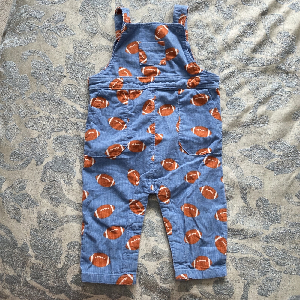 Angel Dear Blue and Orange Football Overalls